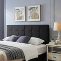 King Cal King Sized Headboard California King Black Fabric