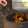 Outsunny 2 In 1 Smokeless Fire Pit, Bbq Grill, 19