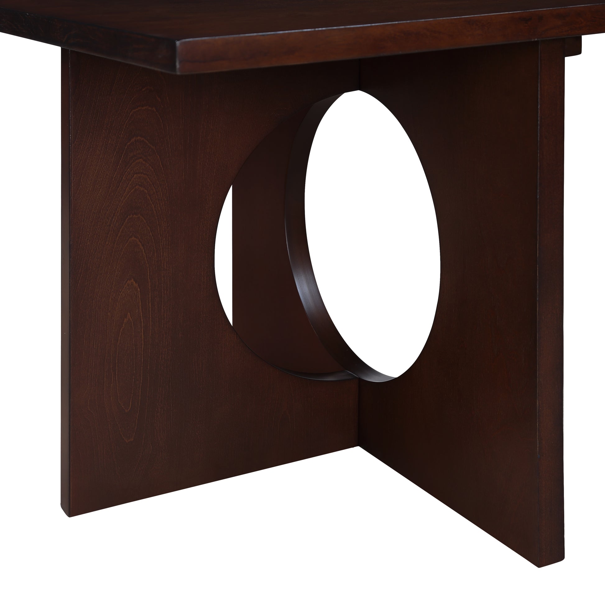 47" Contemporary Wood Rectangular Coffee Table With Clear Tempered Glass Top, Light Espresso Light Espresso Mdf Glass