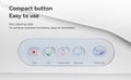 Smart Toilets With Heated Bidet Seat.Portable Toilet With Bidet Built.Intelligent Toilet Auto Open Close Seat. Bidet Toilet With Dryer And Warm Water White Ceramic