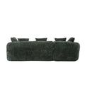 Coolmore Boucle Sofa 3 Seater For Living Room Oversized Comfy Sofa L Shape Sofa Couch With Chaise Home Furniture Sleeper Sectional Sofa For Apartment, Office Left Hand Facing Green Green Primary Living Space Foam Boucle 3 Seat