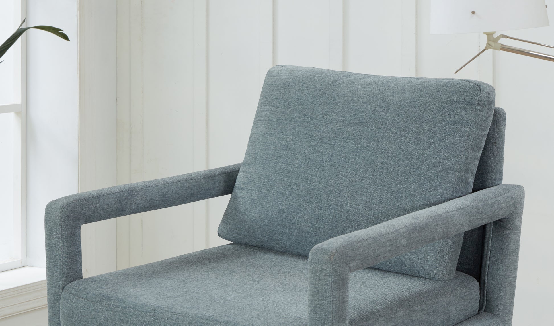 Mid Century Armchair2Pcs, Accent Chair With Wood Legs & Soft Cushion For Living Room, Bedroom, Home Office, Study, Dim Grey Grey Foam Wood Fabric