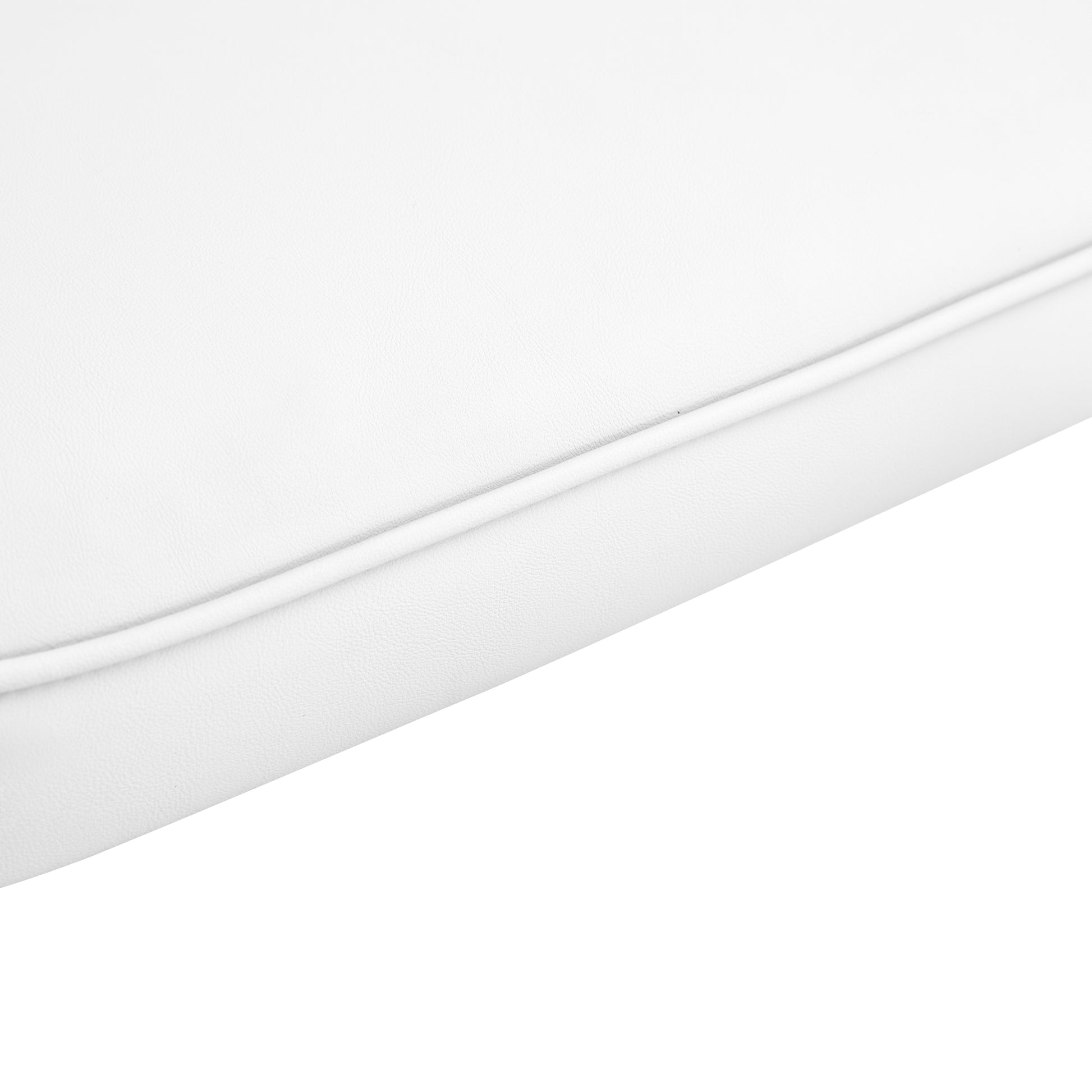 Table And Chair Set.A Morden Table With White Imitation Marble Patterned Stone Burning Tabletop With Golden Metal Legs.Paried With 4 Chairs With Pu Leather Backrest And Black Metal Legs. Black,White Gold Seats 4 Metal,Sintered Stone