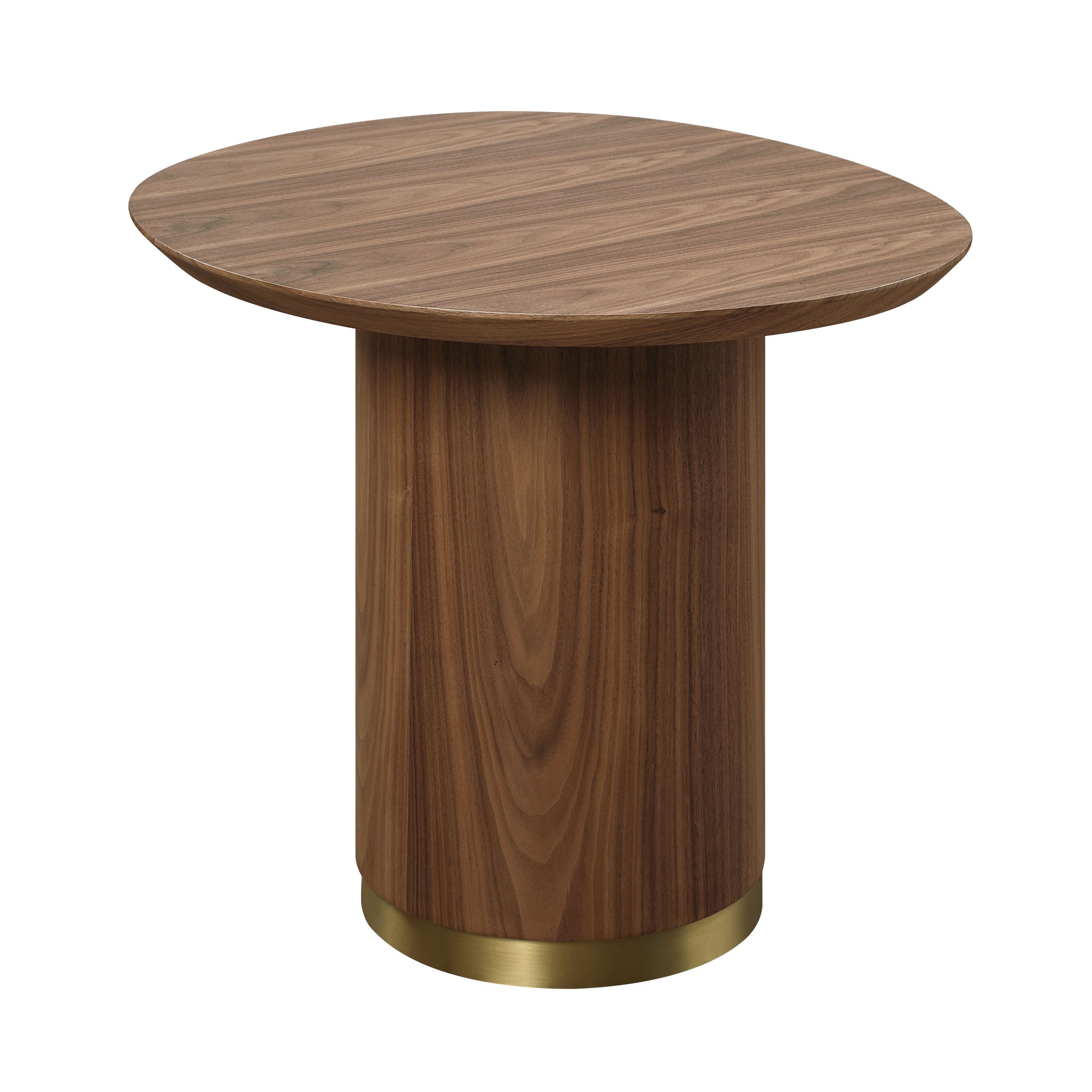 Willene End Table, Ceramic Top & Walnut Finish Lv03156 Walnut Mdf Steel