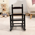 Children'S Rocking Oak Chair Indoor Or Outdoor Suitable For Kids Durable Esp Espresso Wood