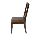 Indoor Wood Dining Set,Dining Chairs Set Of 6 Dining Table Brown Brown Rubber Wood