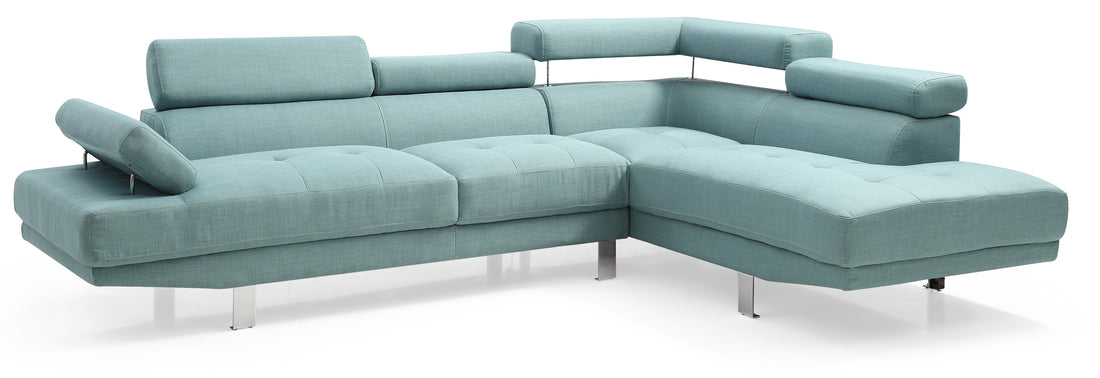 Riveredge G453 Sc Sectional Without Ottoman Teal Teal Foam Fabric 3 Seat