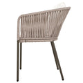 7 Pieces Patio Dining Set, All Weather Outdoor Furniture Set With Dining Table And Chairs, Acacia Wood Tabletop, Metal Frame, For For Garden, Backyard, Balcony, Beige Yes Beige Seats 6 Garden &