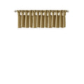 Lightweight Faux Silk Valance With Beads Bronze 50X26