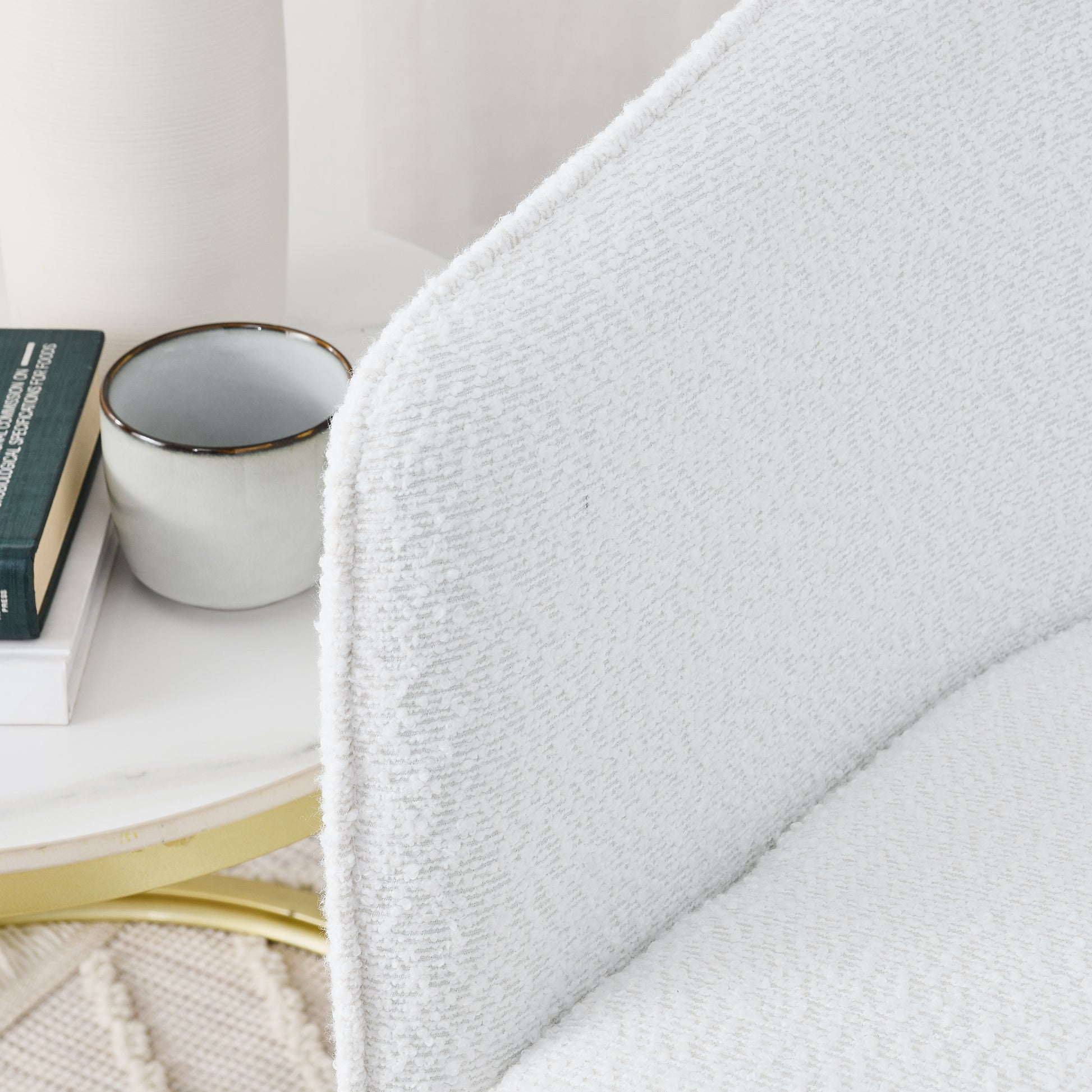 Modern Style Simple And Elegant Chair, White Leisure Chair, Suitable For Dining Bedroom Living Room Reception Desk Assembly Required White White Foam