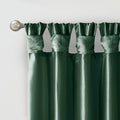 Twist Tab Lined Window Curtain Panel Green 50X84