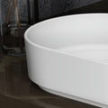 Solid Surface Basin Matte White Contemporary Solid Surface