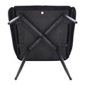 Dining Chairs Set Of 2, Upholstered Kitchen Chairs With Comfortable Seat, Velvet Dining Chairs With Armrests, Easy To Assemble And Clean, For Dining Room, Kitchen, Living Room,Black Black Velvet