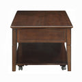 Walnut Coffee Table With Lift Top Walnut Primary Living Space Transitional Drawers Rectangular Particle Board Mdf
