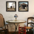 2 Piece Vignette Headin' Home, Miller'S Creek Bridge Black Framed Wall Art For Living Room, Bedroom Wall Art Print For Home Decor By Billy Jacobs Multicolor Wood Paper