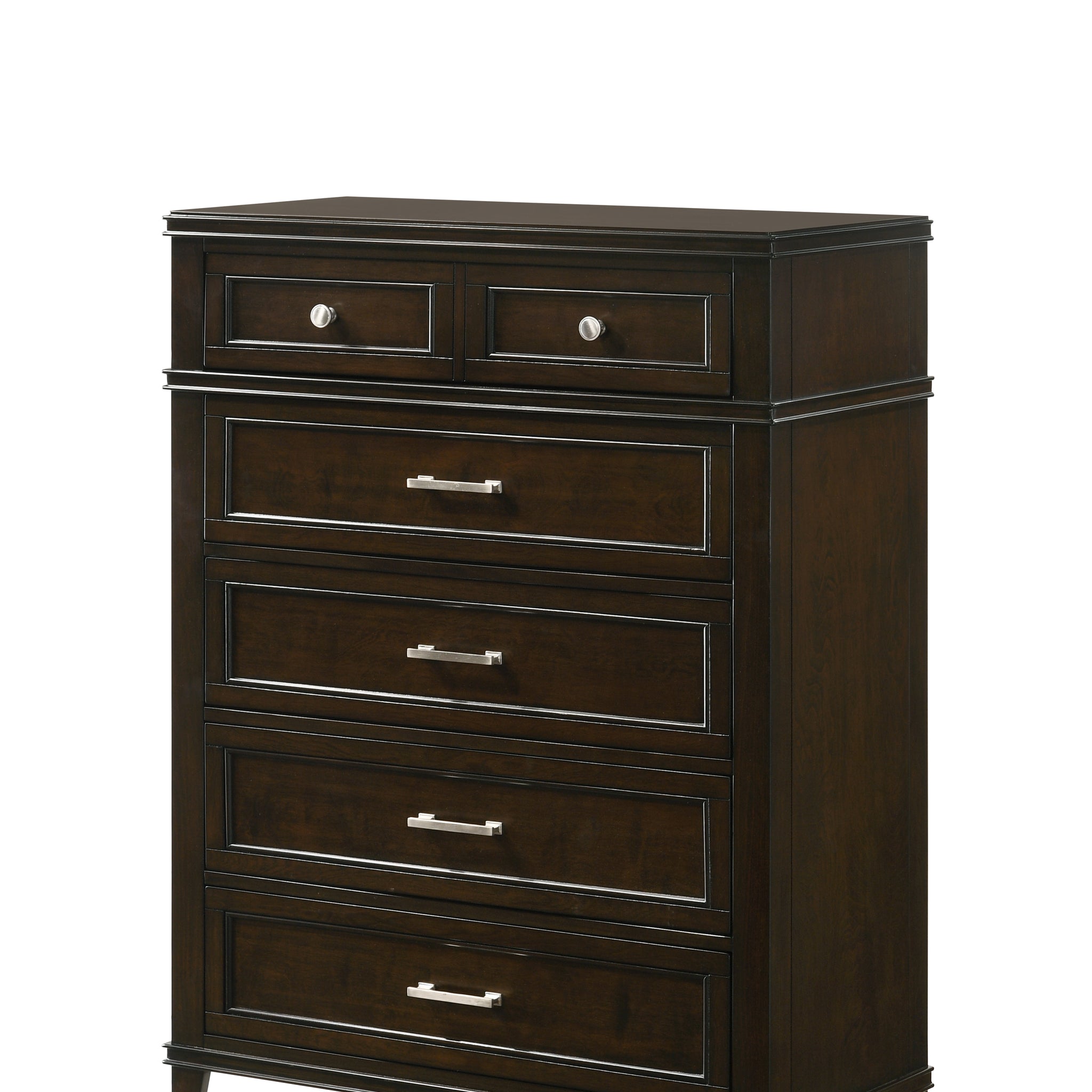 Merlot 5 Drawer Chest Mahogany Solid Wood Mdf