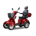Xl3D4L Electric Mobility Recreational Travel Scooter For Adults,Mobility Scooters For Seniors, 4 Wheel Powered Mobility Scooters Red Abs Pc Abs Pc