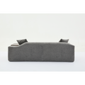 Arrived 2 Piece Boucle Cloud Sofa Set, Upholstered Sofa Set, Modern 3 Seater And 2 Seater Sofa With Mdf End Table For Living Room ,Apartment,3 2 Couch,Boucle,Dark Gray Gray Polyester Primary Living Space Soft Tight Back Modern Square Arms Foam