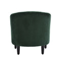 Coolmore Living Room Accent Barrel Chair, Century Modern Style Decorative Chair, Armchair For Living Room With Thick Cushions And Pillows, Comfy Single Sofa Chair, Chair With Wooden Legs Emerald Corduroy