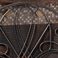 Kingsport Fireplace Screen Black Gold Iron
