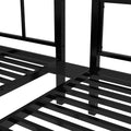 Twin Over Twin & Twin Bunk Beds For 3, Twin Xl Over Twin & Twin Bunk Bed Metal Triple Bunk Bed, Black Twin Black Metal
