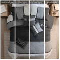 7 Piece Faux Suede Comforter Set Black King King Black Polyester