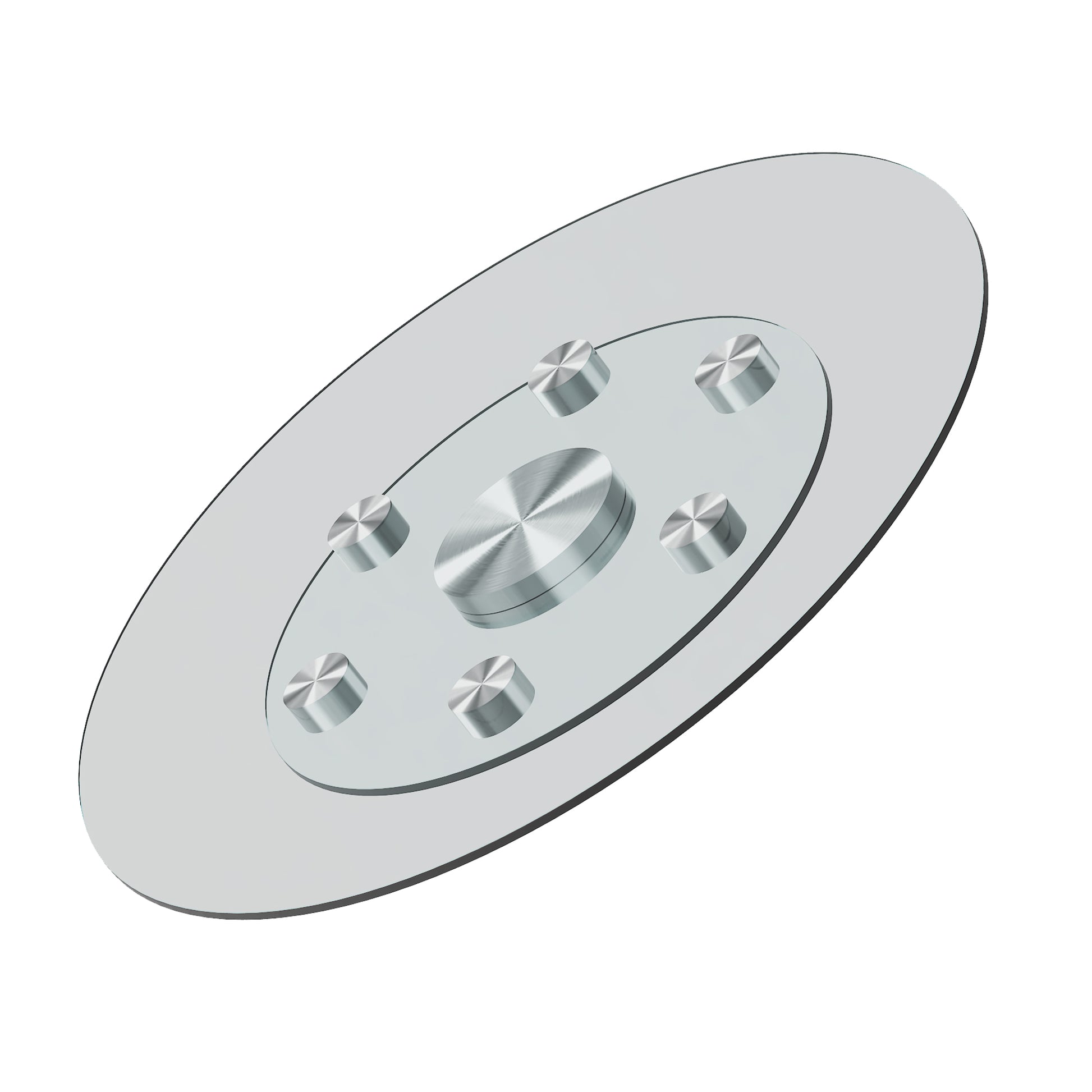 Double Layer Rotatable Round Glass.The Rotatable Design Makes It More Convenient To Retrieve And Place Items.The Upper Glass Has A Diameter Of 24 Inches, While The Lower Glass15 Inches. Transparent Glass