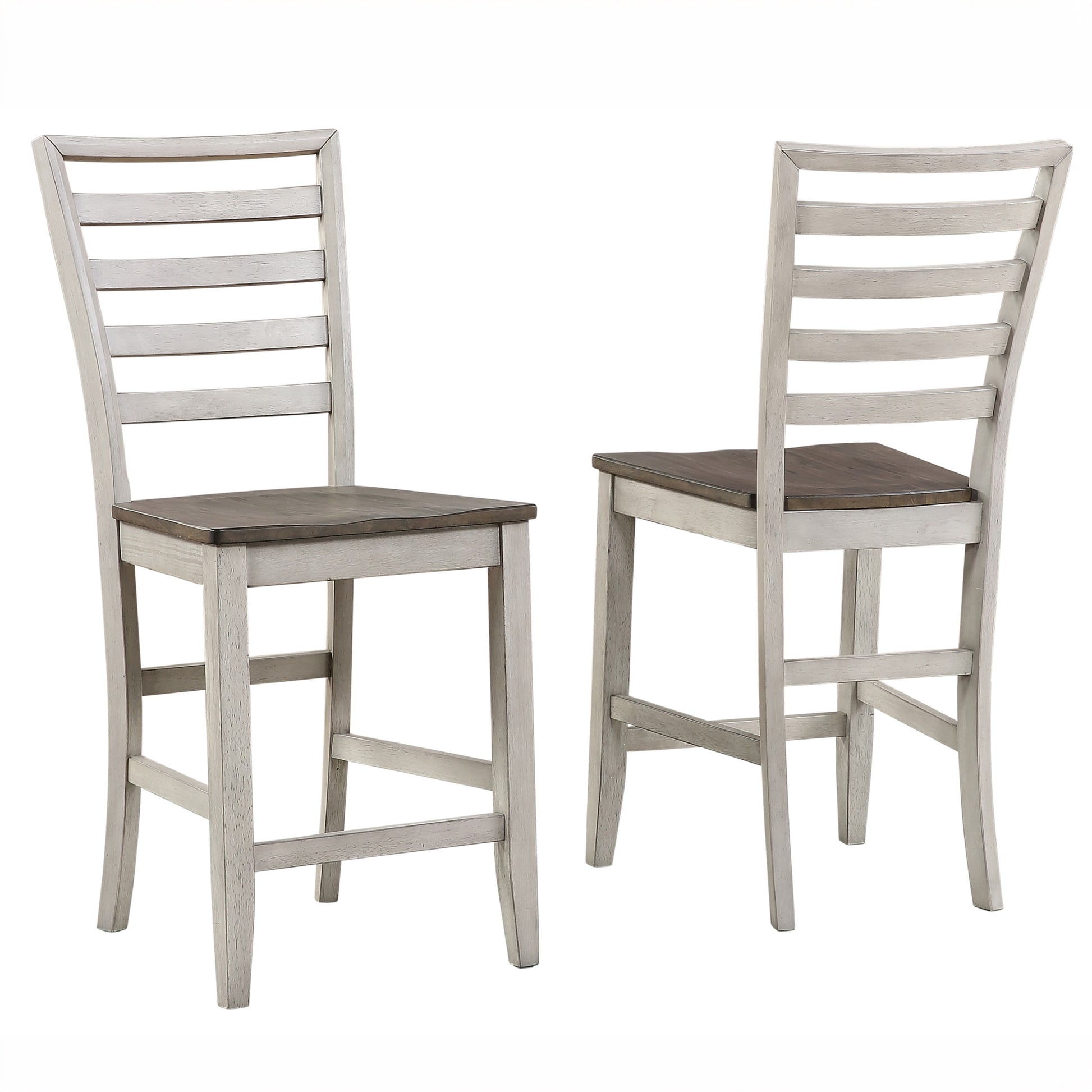 Abacus 5 Piece Dining Set With Drop Leaf Counter Height Table Smoke Grey Smoke Grey Wood