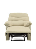 Arcadia Beige Microfiber Motion Recliner Beige Microfiber