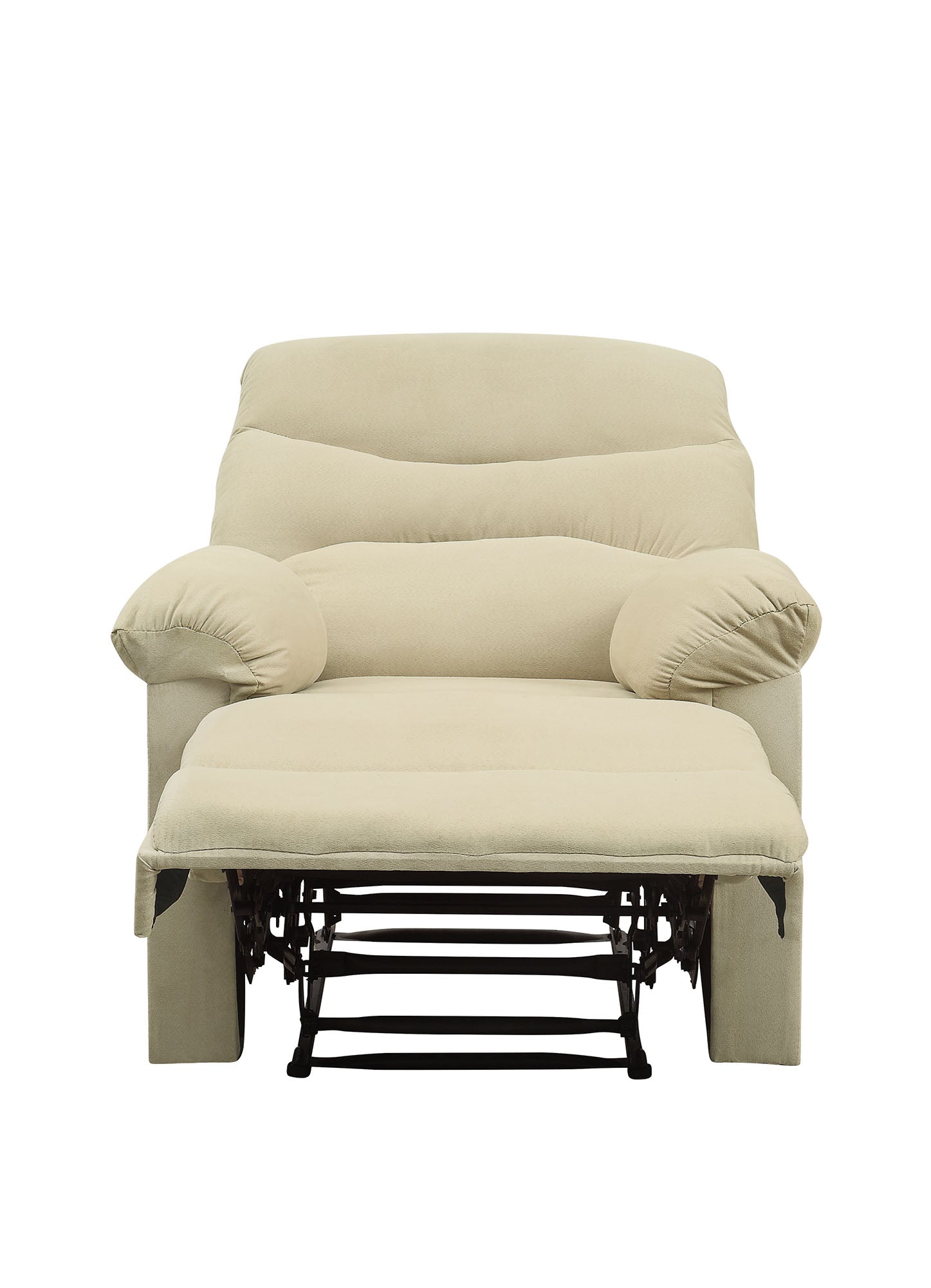Arcadia Beige Microfiber Motion Recliner Beige Microfiber