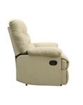 Arcadia Beige Microfiber Motion Recliner Beige Microfiber