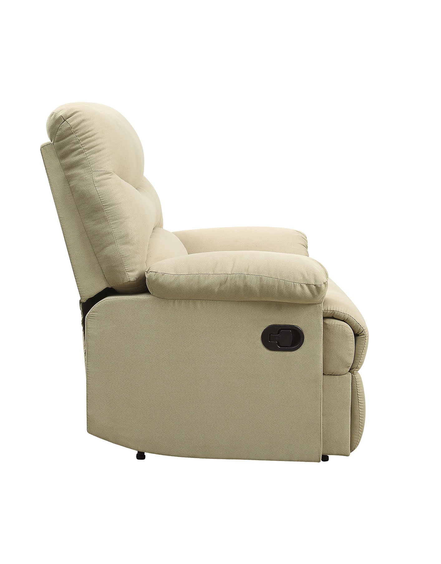 Arcadia Beige Microfiber Motion Recliner Beige Microfiber