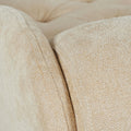 Harrison Tufted Roll Arm Chaise Lounge, Beige Chenille Beige Foam Chenille