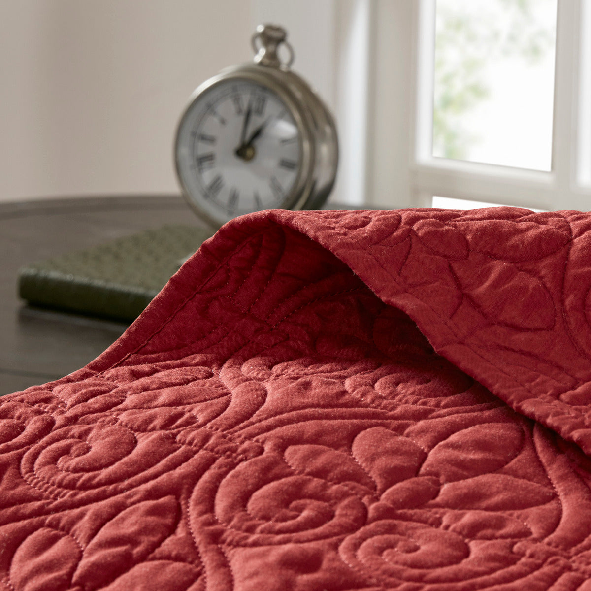 Reversible Bedspread Set Red Queen Red Cotton