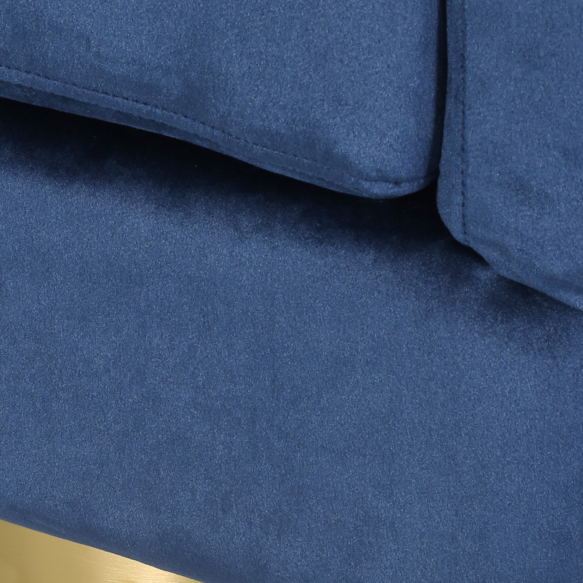 Swivel Arm Chair Blue Velvet