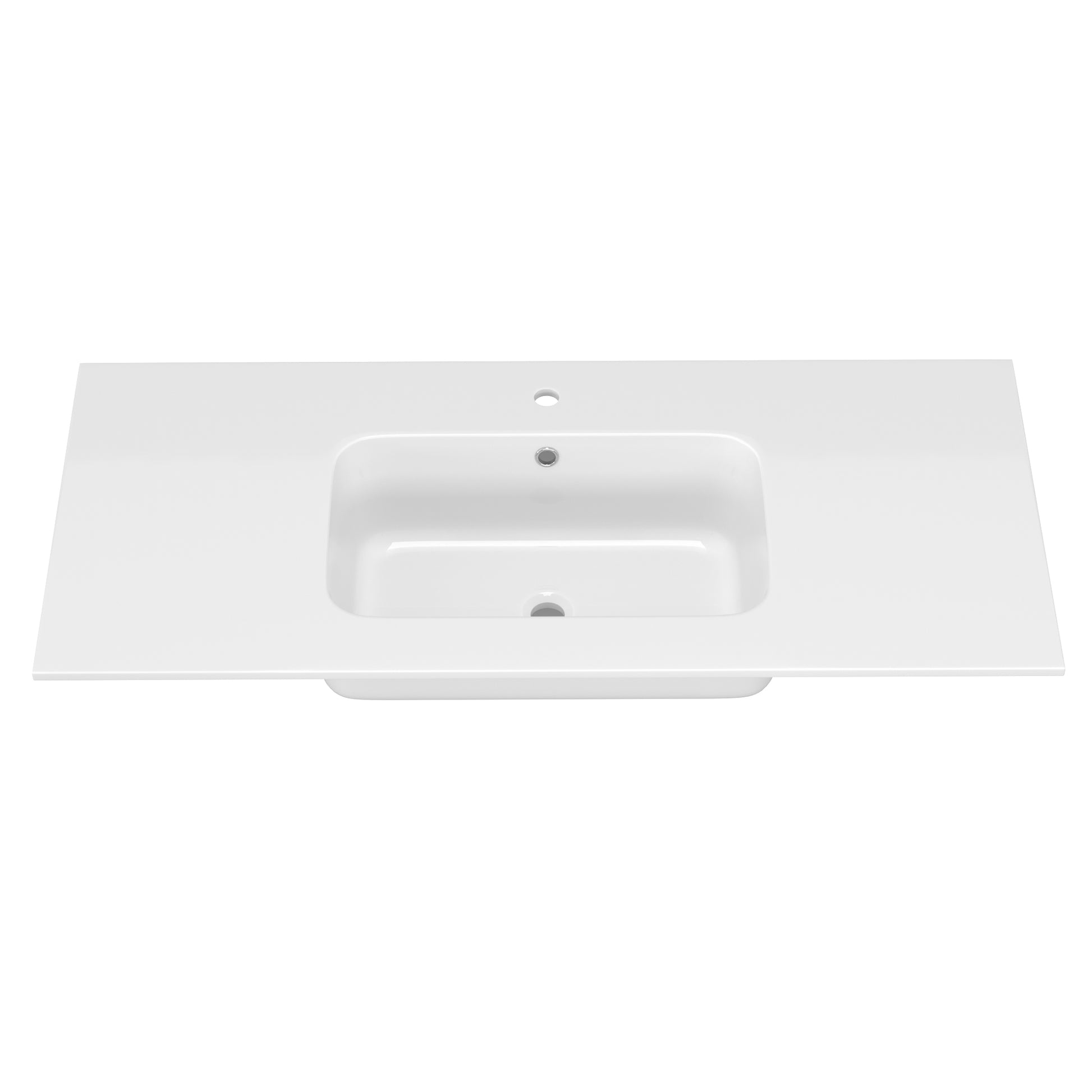 48 Inch Solid Surface Vanity Top With Sink Drop In Countertop For Bathroom Kitchen Cabinet 1 Faucet Hole Not Include Cabinet White Bathroom Luxury,Modern Solid Surface Solid Surface