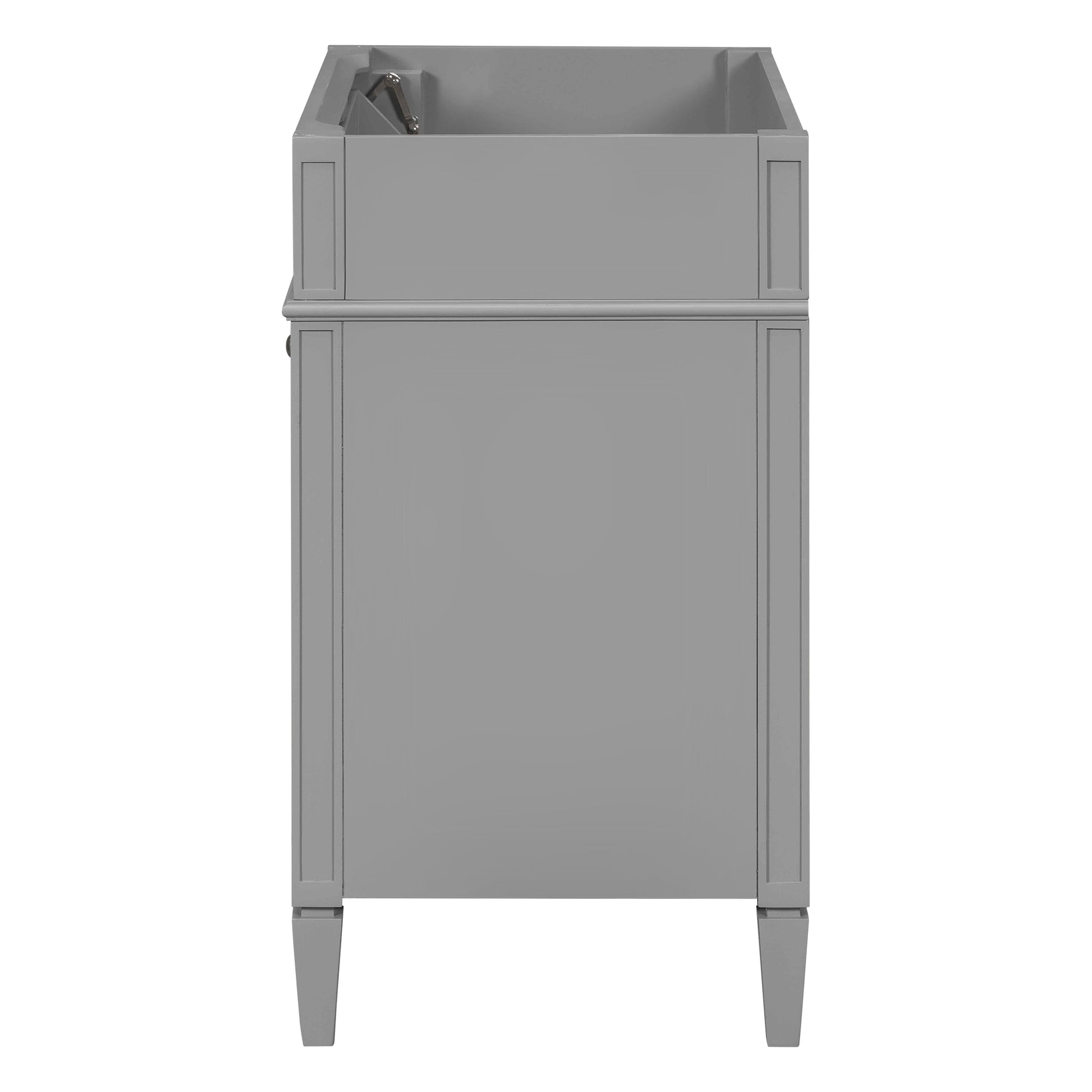 30'' Bathroom Vanity With Top Sink, Modern Bathroom Storage Cabinet With 2 Drawers And A Tip Out Drawer, Single Sink Bathroom Vanity Grey Bathroom Mdf