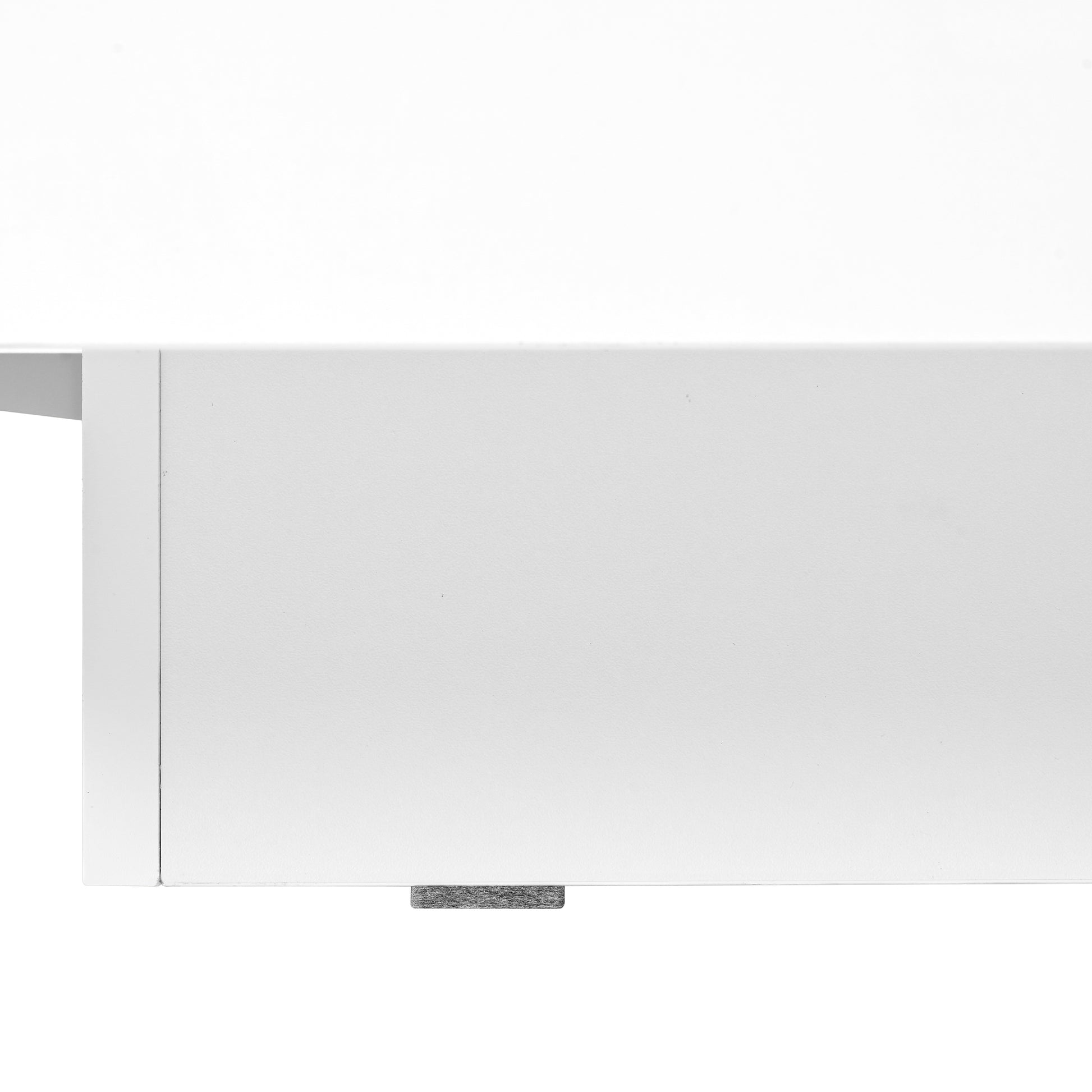 31.4'' X 31.4'' Square Coffee Table With Sliding Tabletop, High Gloss Center Table With Hidden Storage Compartment, Extendable Cocktail Table With Walnut Grain Finish For Living Room, White White Square Mdf