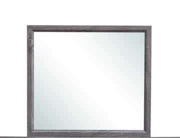 Mirage Foil Grey Mirror Black Gray Rubber Wood