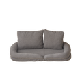 Triple Fold Down Sofa Bed,Gy Grey Metal Cotton Metal