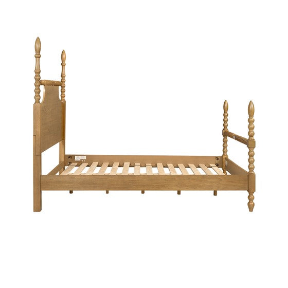 Bed Natural Queen Natural Wood