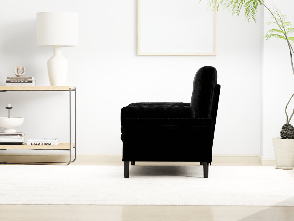 Black 2 Seater Sofa Sleeper With Recline Fuction Black Velvet Metal Primary Living Space Medium Soft Loose Back Pillow Top Arms Foam Fabric Metal 2 Seat