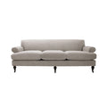 Alana Lawson Three Cushion Tightback Sofa, Silver Grey Polyester Silver Grey Foam Polyester 3 Seat