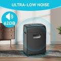 Paper Shredder,18 Sheet High Security Level P 4 Heavy Duty Paper Card Shredder For Home Office By 5.28 Gallons Pullout Waste Bin Etl Black Abs Pc