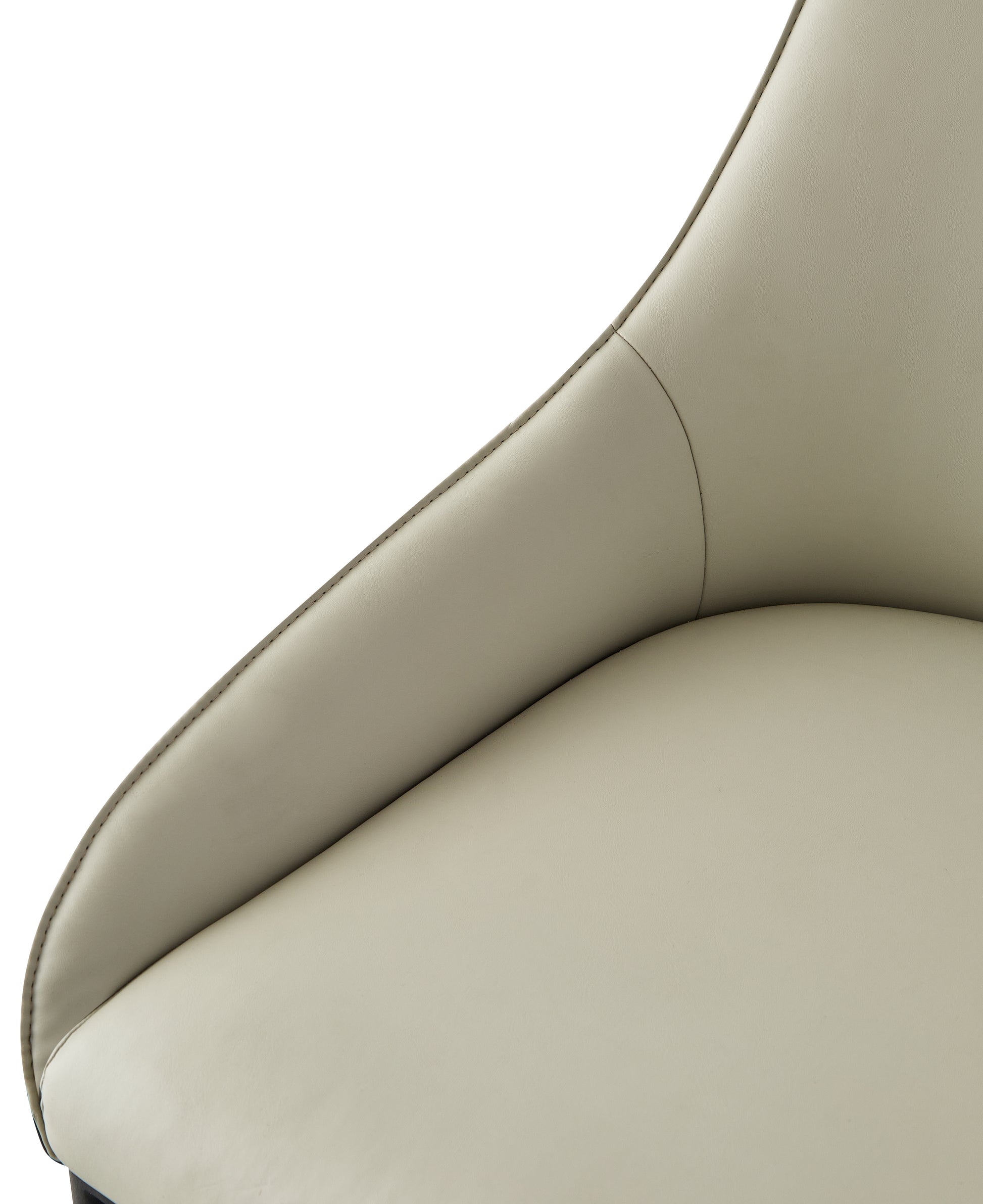 Dining Chair Modern Pu Leather Dining Room Chair With Sturdy Metal Legs, Upholstered Seat Dinner Chairs Accent Side Chairs For Indoor Kitchen Living Room Black And White, Set Of 2 Brown,Ivory Sponge Pu Leather