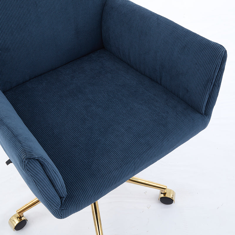 Ts Office Chair Blue Corduroy