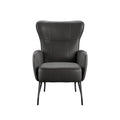 Graham Black Accent Chair Black Foam Engineered Wood