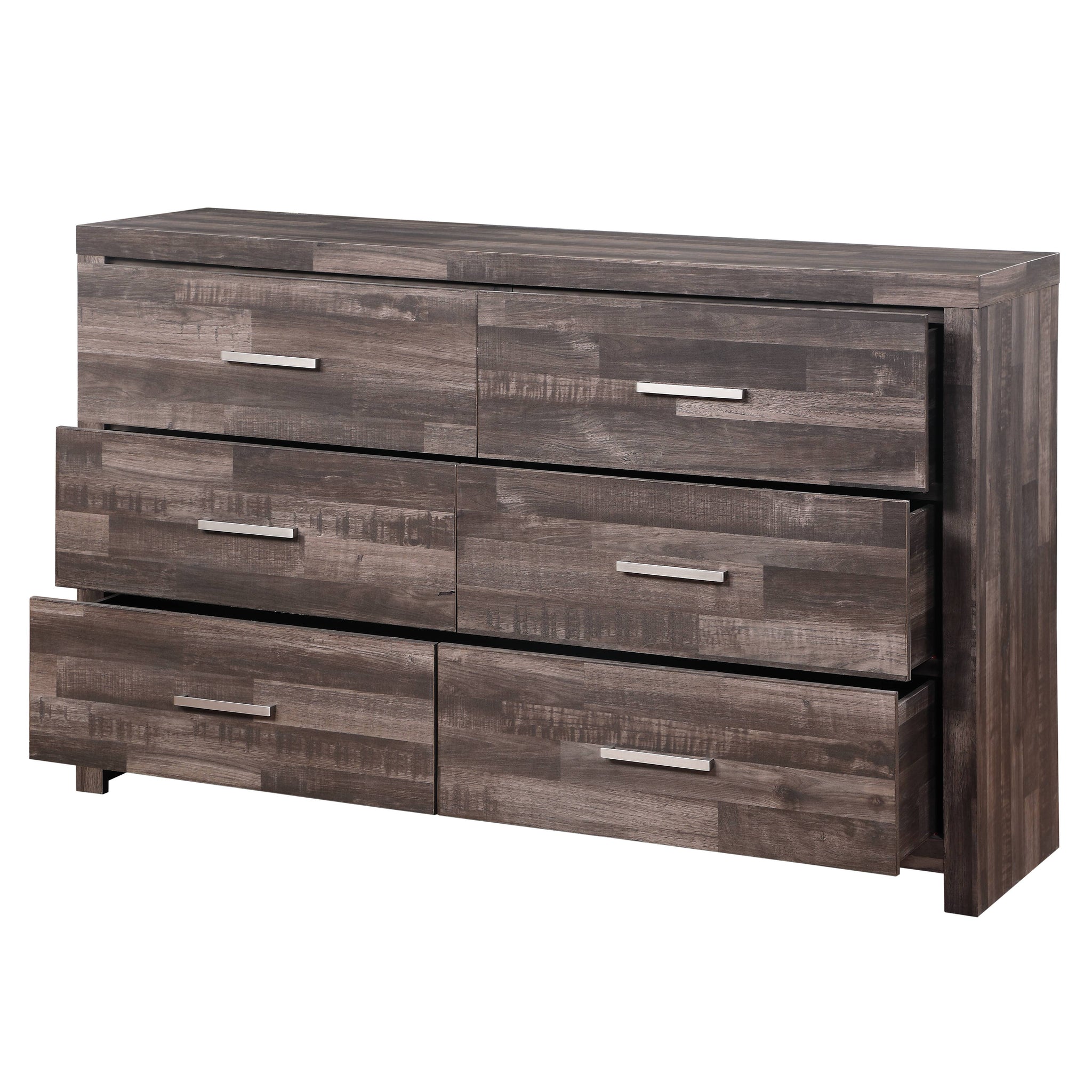 Juniper Dark Cherry Finish Dresser Dark Brown Synthetic Wood