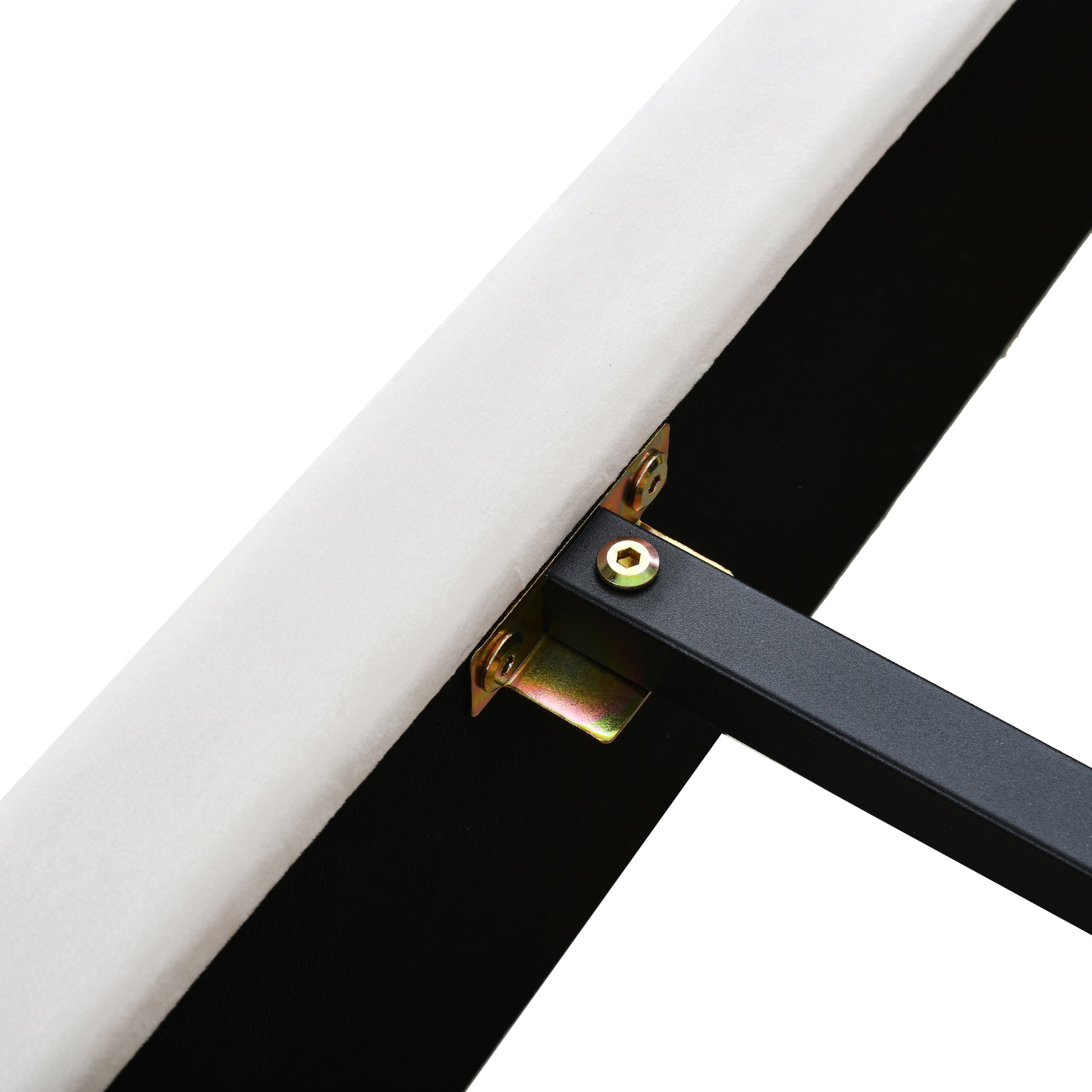 Queen Size Upholstered Platform Bed, Two Outlets And Usb Charging Ports On Both Sides, Two Bedside Pillows, Storage Shelves,Velvet, Beige Queen Beige Mdf Lvl