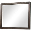Mirror Antique Brown Antique Brown Wood Glass